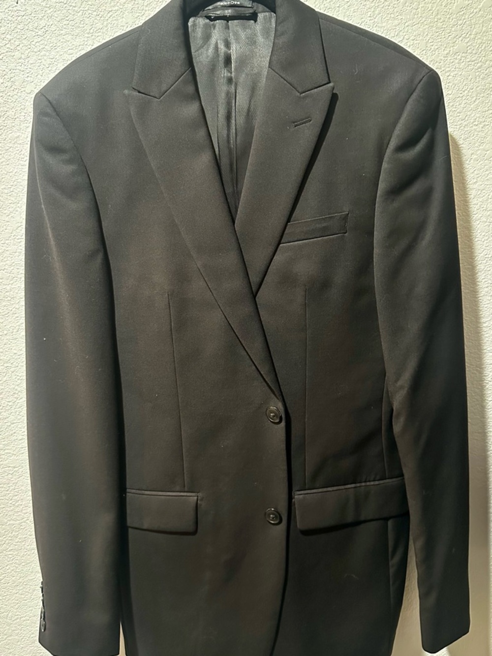 Bar III Black Men's Two-Button Blazer